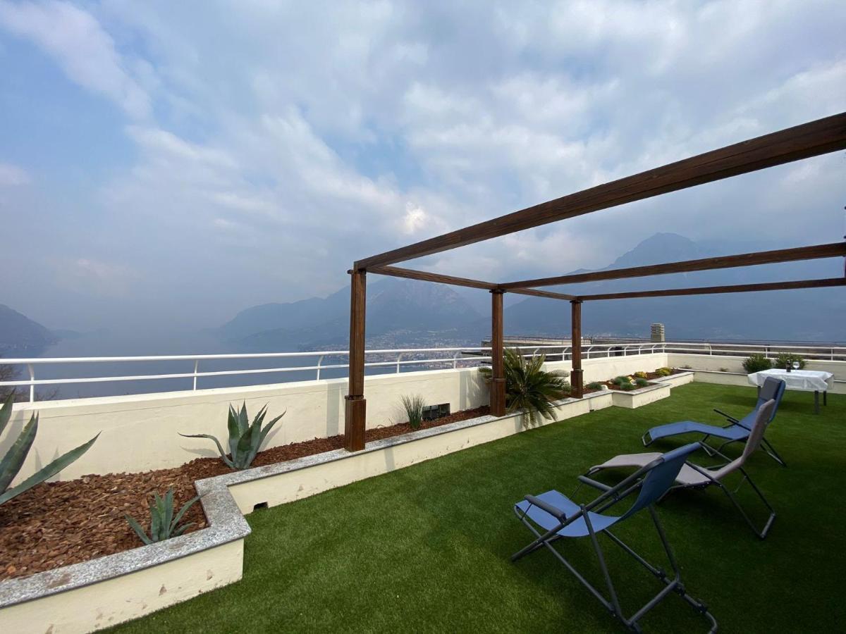 Attico With Big Terrace In Residence With Pool Valbrona Zewnętrze zdjęcie